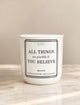 All things are possible